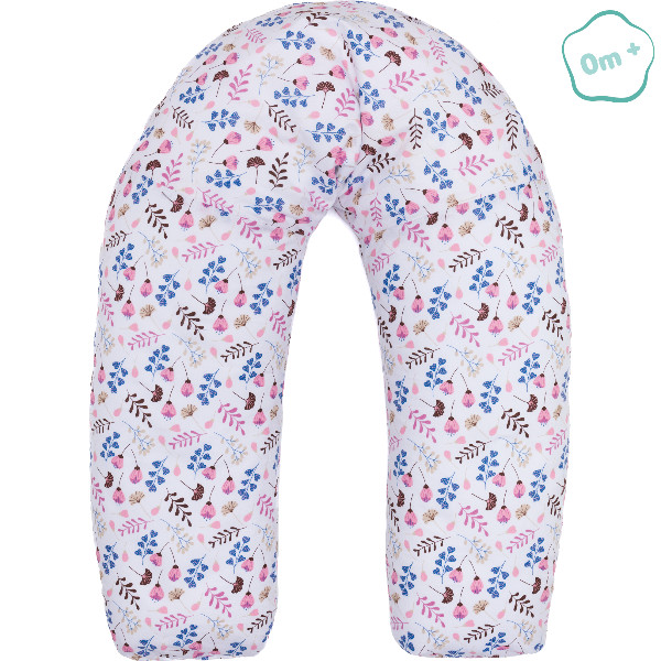 Fillikid Stillkissen und Seitenschlaeferkissen Luxe in 190 x 40 cm mit weichem Baumwollbezug und geräuschloser silikonisierter Polyesterhohlfaserfuellung als vielseitiges Schwangerschafts und Stillkissen hergestellt in der EU erhaeltlich im Babyladen Erlangen